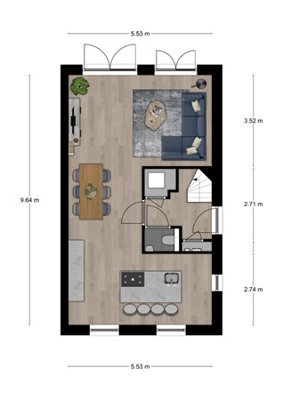 Floorplan - Amstelstroom 71, 2721 ET Zoetermeer